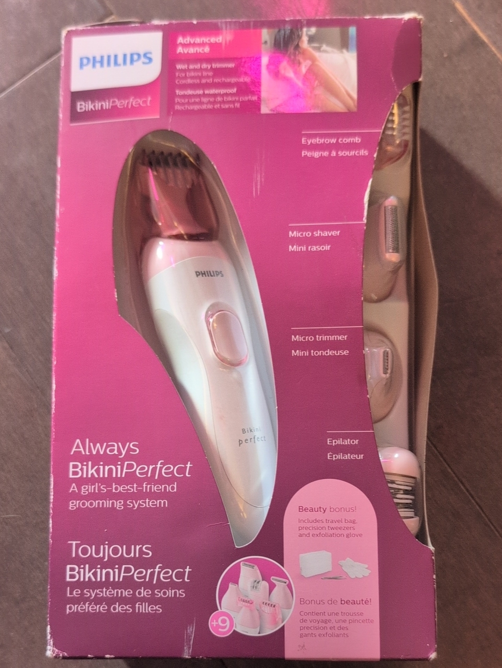 Philips BikiniPerfect Women’s Grooming Kit – White & Pink